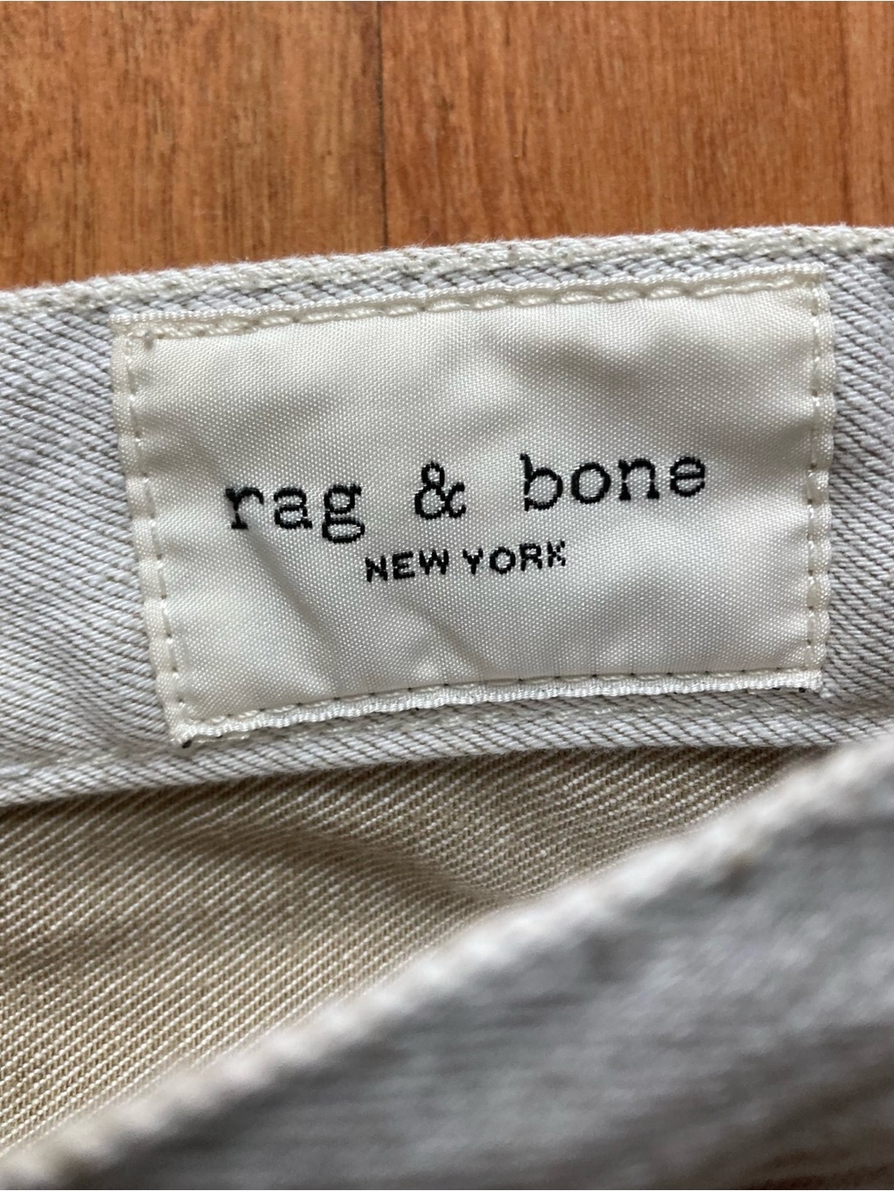 Rag & Bone Miramar Soft French Terry Cotton Stretch Jeans Mens 32x27 Button Fly - Picture 2 of 9